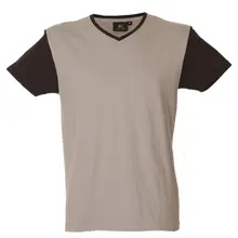 Футболка хлопковая серая/черная