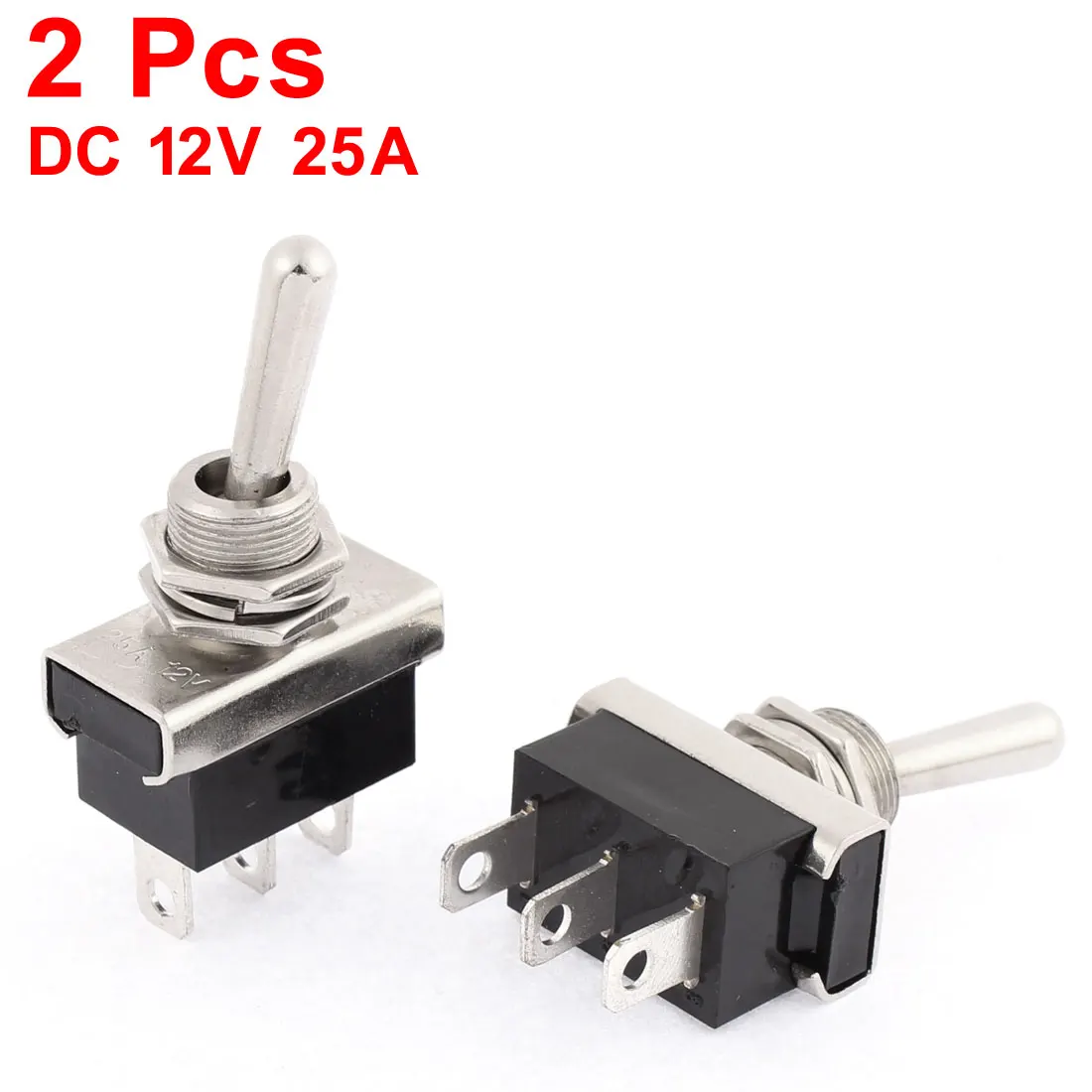 

X Autohaux 12V 25A Car Automobile On/Off 2 Position 3 Pin Toggle Switch 2 Pcs