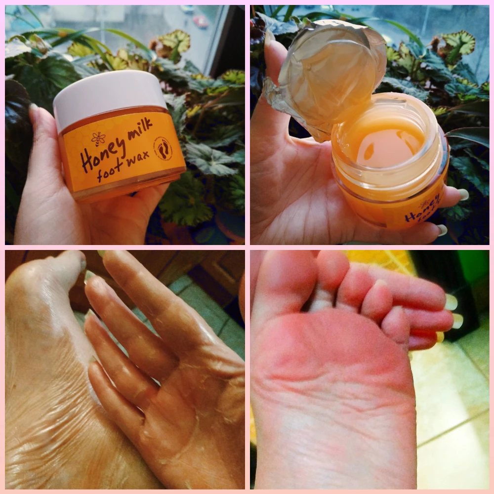 110g Honey Milk Foot Wax Cream Mask Moisturizing Exfoliating Anti Dry