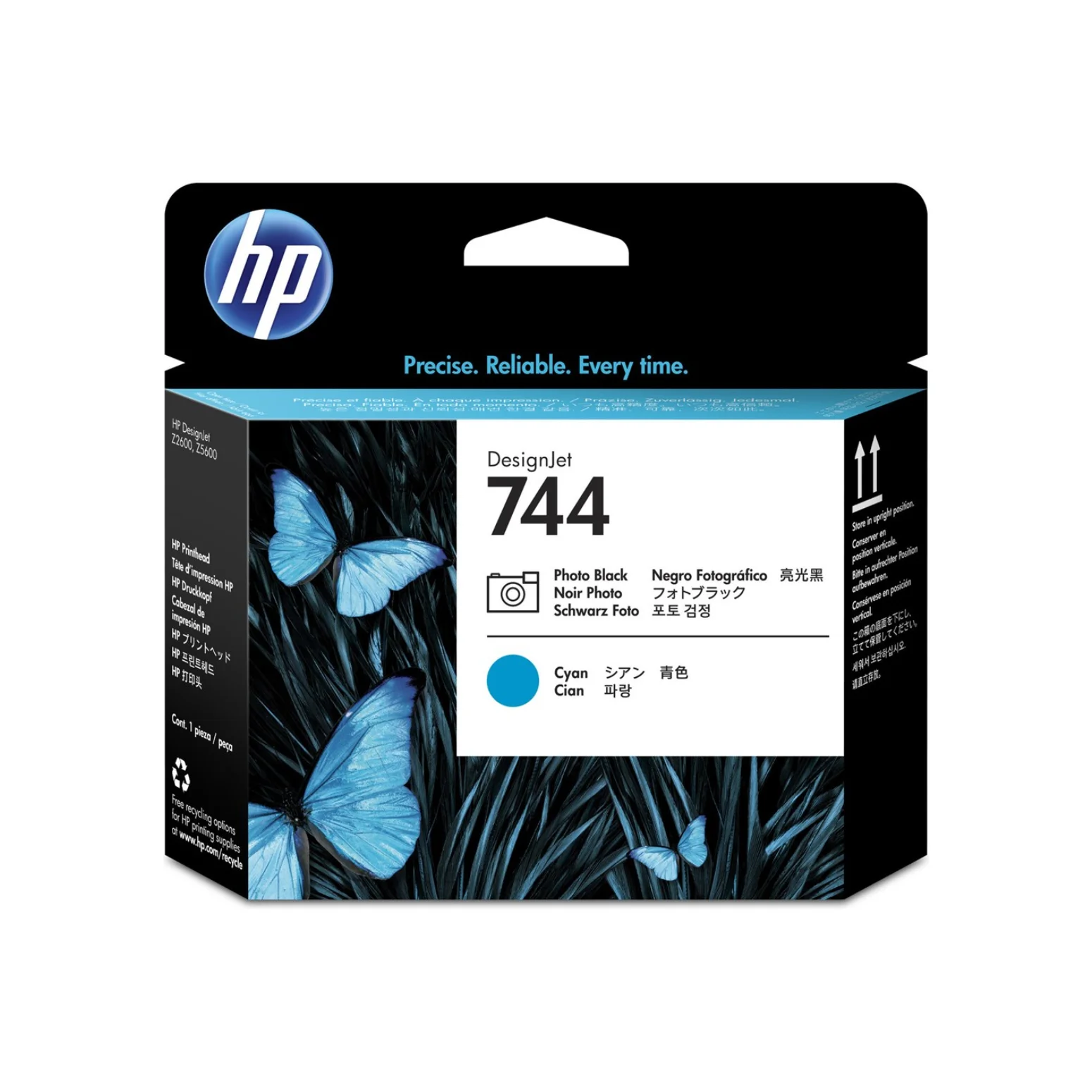 HP 744 Фото Черный/Cyan DesignJet Печатающая Головка Z5600 44-в PostScript Z2600 24-в термальная
