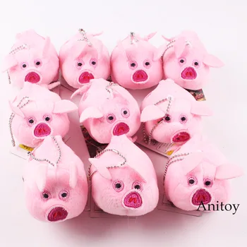 

Kawaii Pink Playful Pig Plush Pendants Soft Stuffed Toys Aniaml Dolls for Kids 10pcs/lot