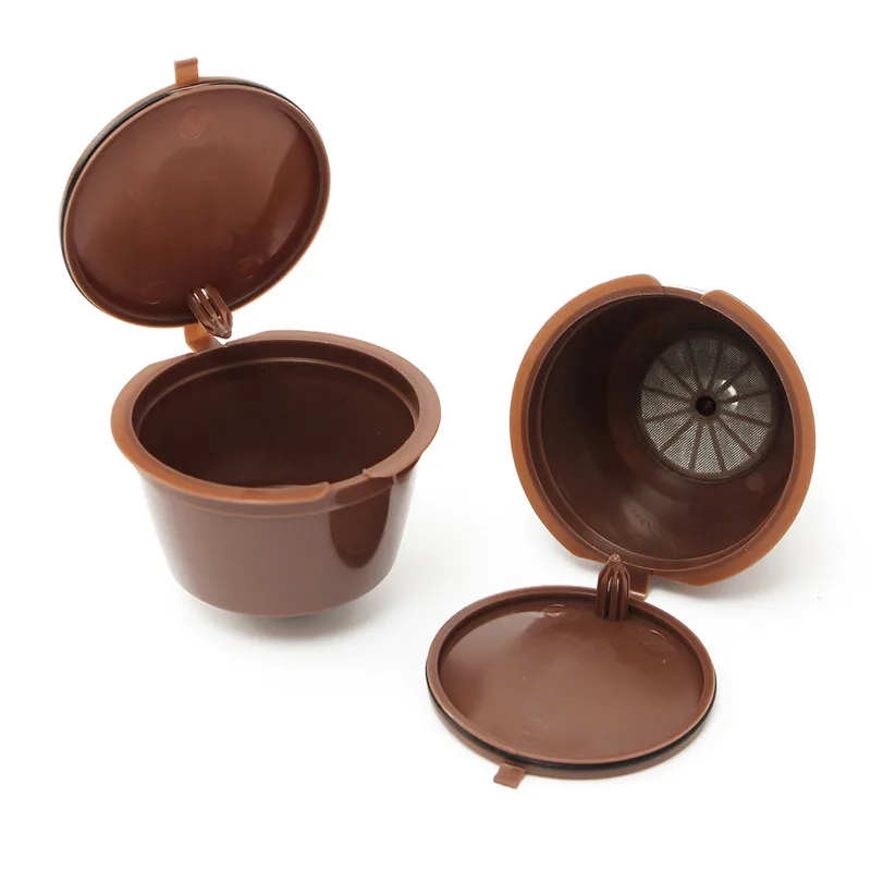 4Pcs/set Nescafe Gusto Refillable Coffee Capsule Cups Plsatic Reusable Dolce Gusto Coffee Capsule Filter With Spoon Coffeeware 4Pcs/set Nescafe Gusto Refillable Coffee Capsule Cups Plsatic Reusable Dolce Gusto Coffee Capsule Filter With Spoon Coffeeware