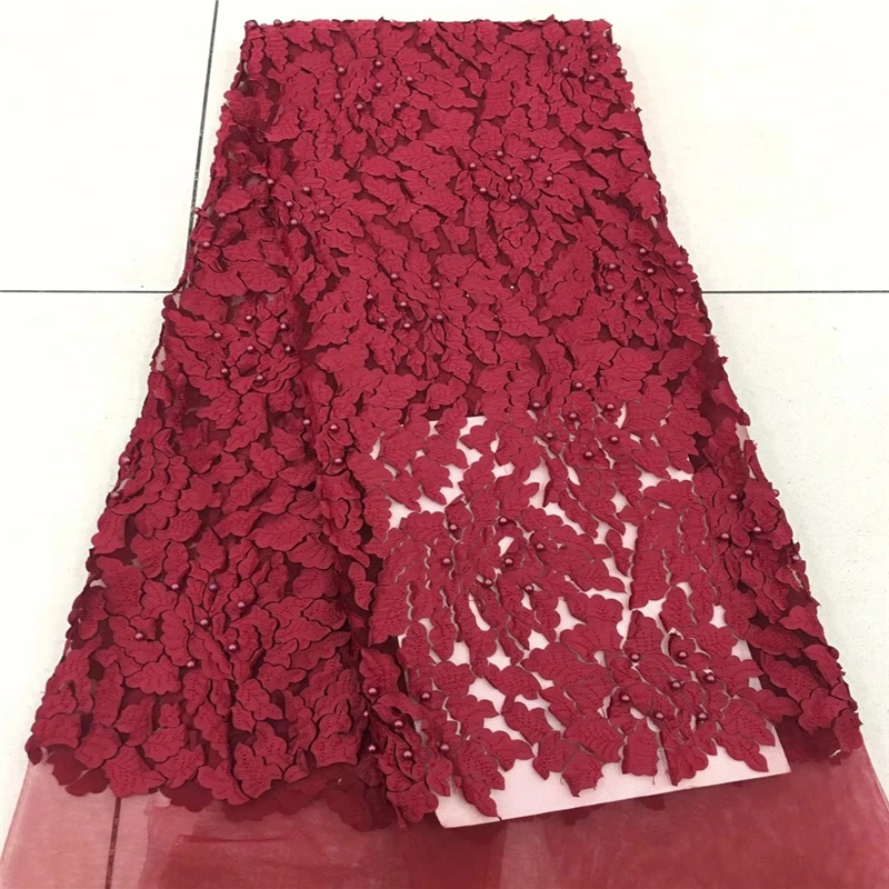 Onion Nigerian French Lace Fabrics African Tulle Lace Fabric High Quality African Lace Wedding Fabric For Dress MR1757B