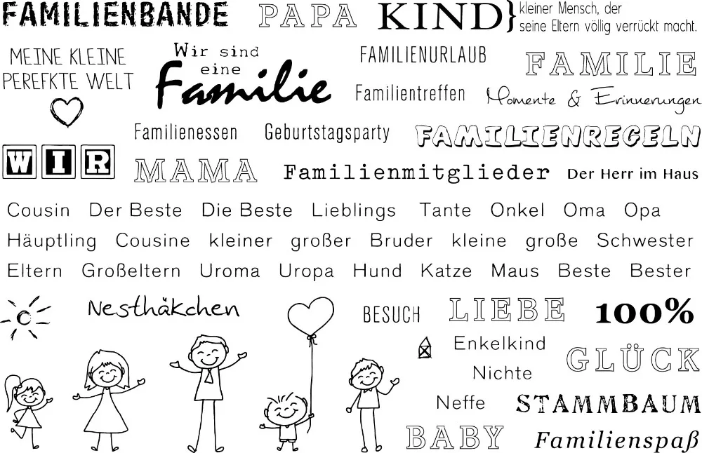 We Re Family Transparent Clear Silicone Stamp Seal For Diy