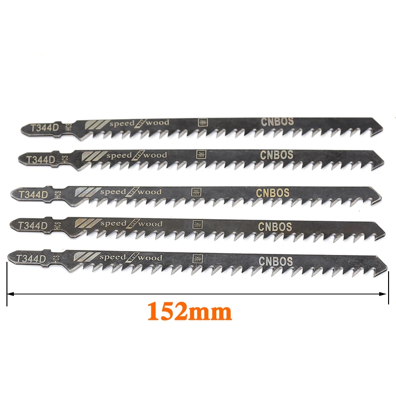 5PCS High Quality 10pcs Hcs HSS Ground Teeth Straight Cutting T-Shank Jig Saw Blade for Wood
