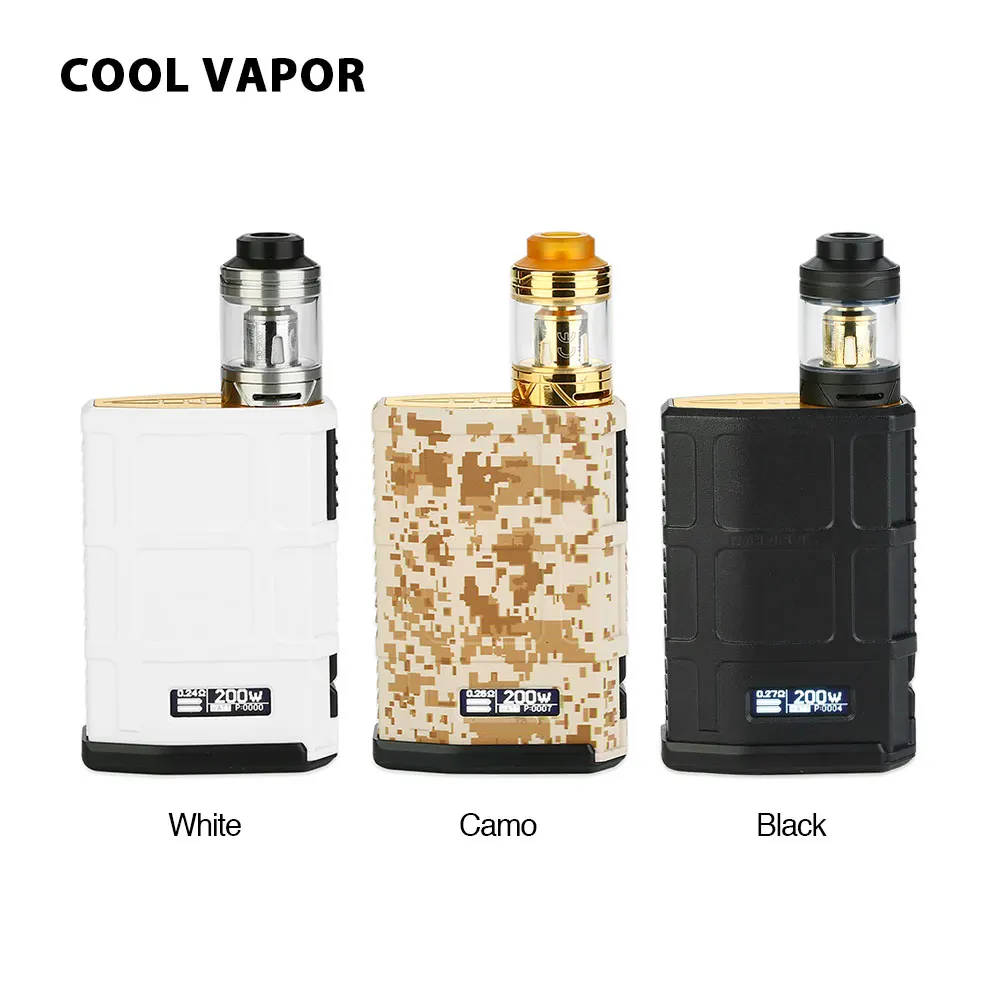 

New Cool Vapor MADPUL 200W VW Kit with Advanced SEVO 200W Chipset & LAVA Tank 3ml & 200W Max Output Mod No 18650 Battery Kit