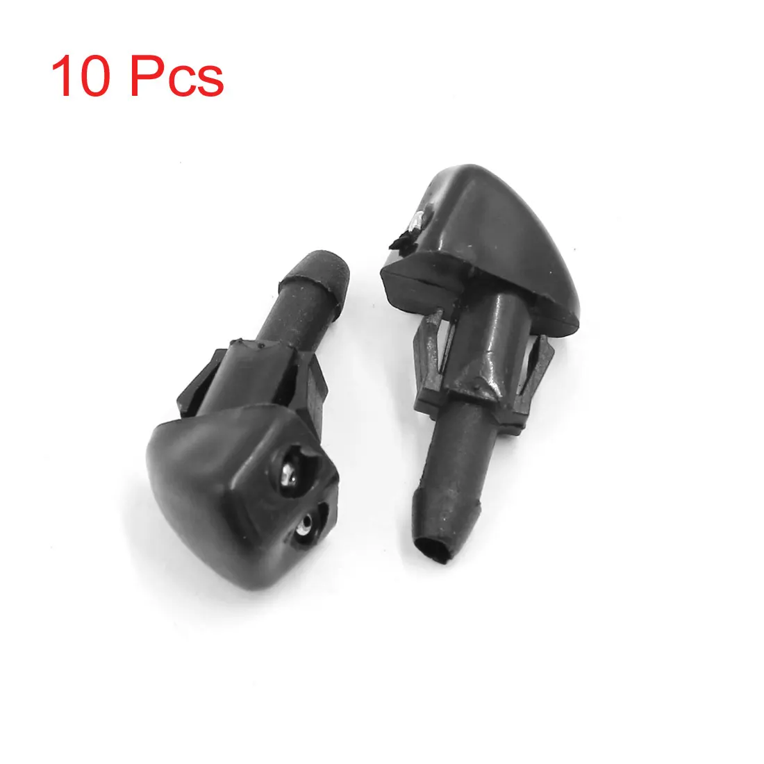 

X Autohaux Dual Holes Windshield Wiper Water Spray Jet Washer Nozzle Cleaning Sprayer 10Pcs