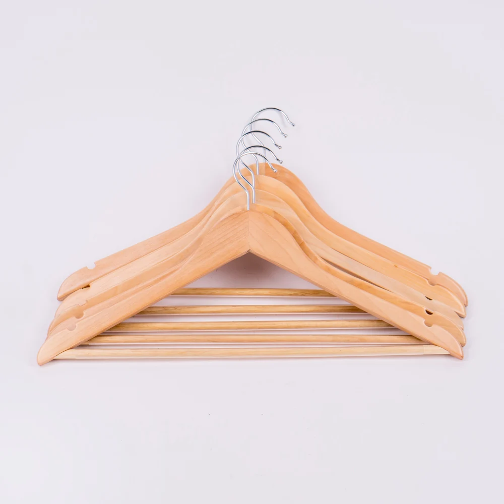 10 pcs per lot wooden hanger wardrobe organization high quality and