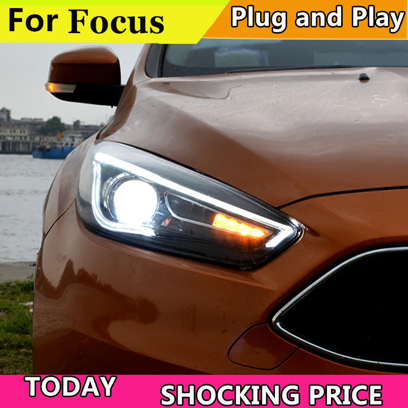 Чехол doxa для автомобильного стайлинга Ford Focus Фокусировка Фар светодиодный ная