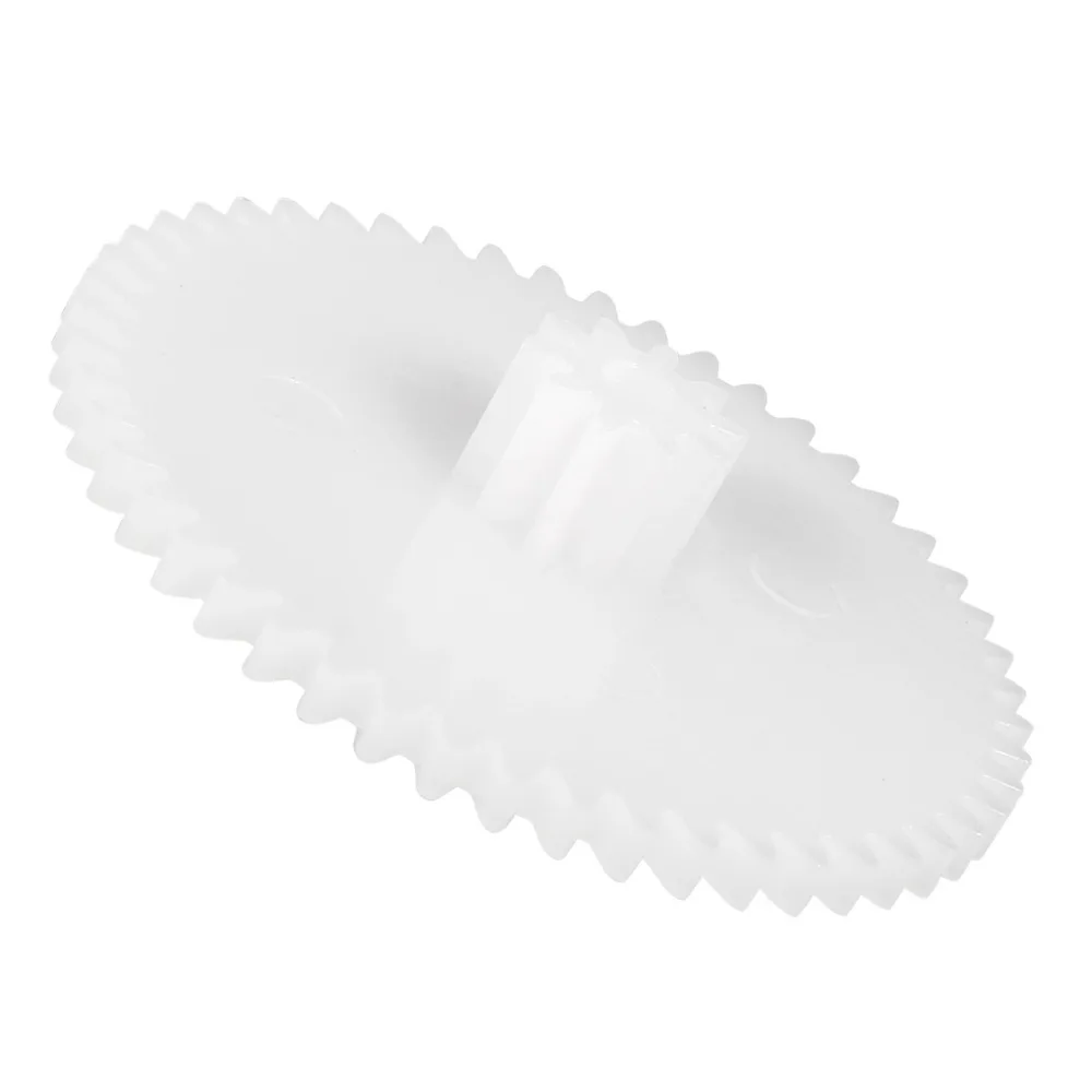 Uxcell 10 шт./лот 50102A мм 2 мм Диаметр отверстия белый пластик шестерни 5,7 x мм 26 с 50 зубы игрушка интимные аксессуары для DIY автомобиля Робот