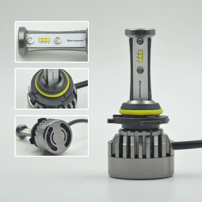 AOZOOM New LED Car Headlight H1 H11 H7 9005 9006 9012 H4in Car