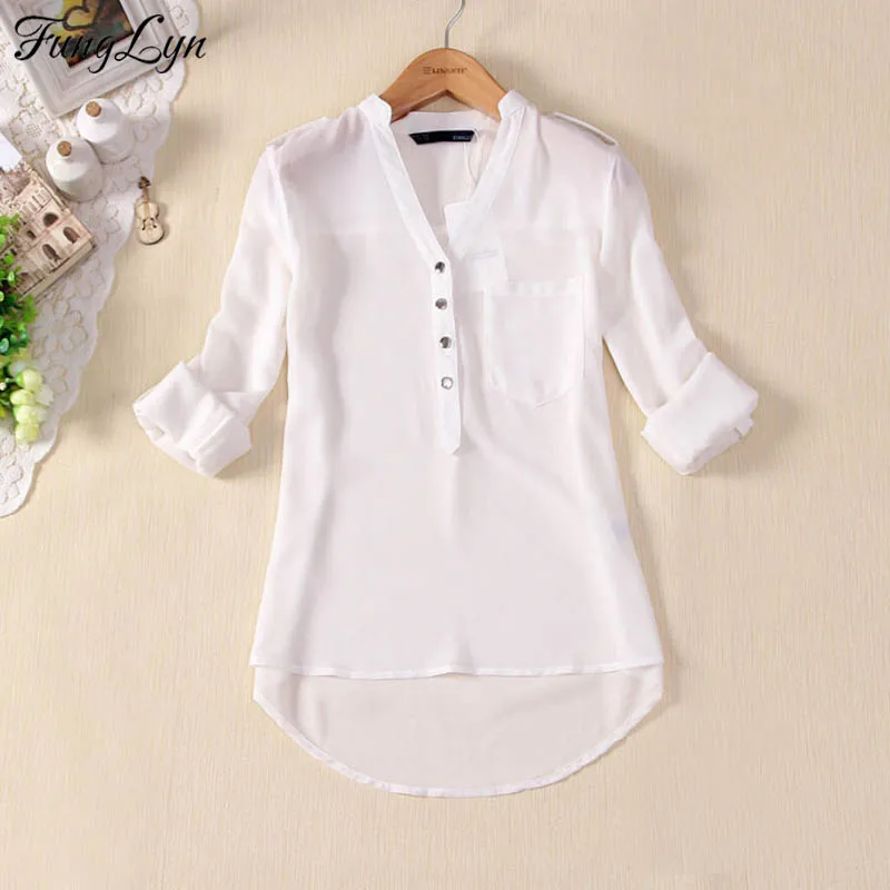 

FLD095 Plus Size Pocket Button Streetwear Summer Top Blouses Blusas Mujer Blusa Feminina Blouse Women Ropa Femme Roupas Tops