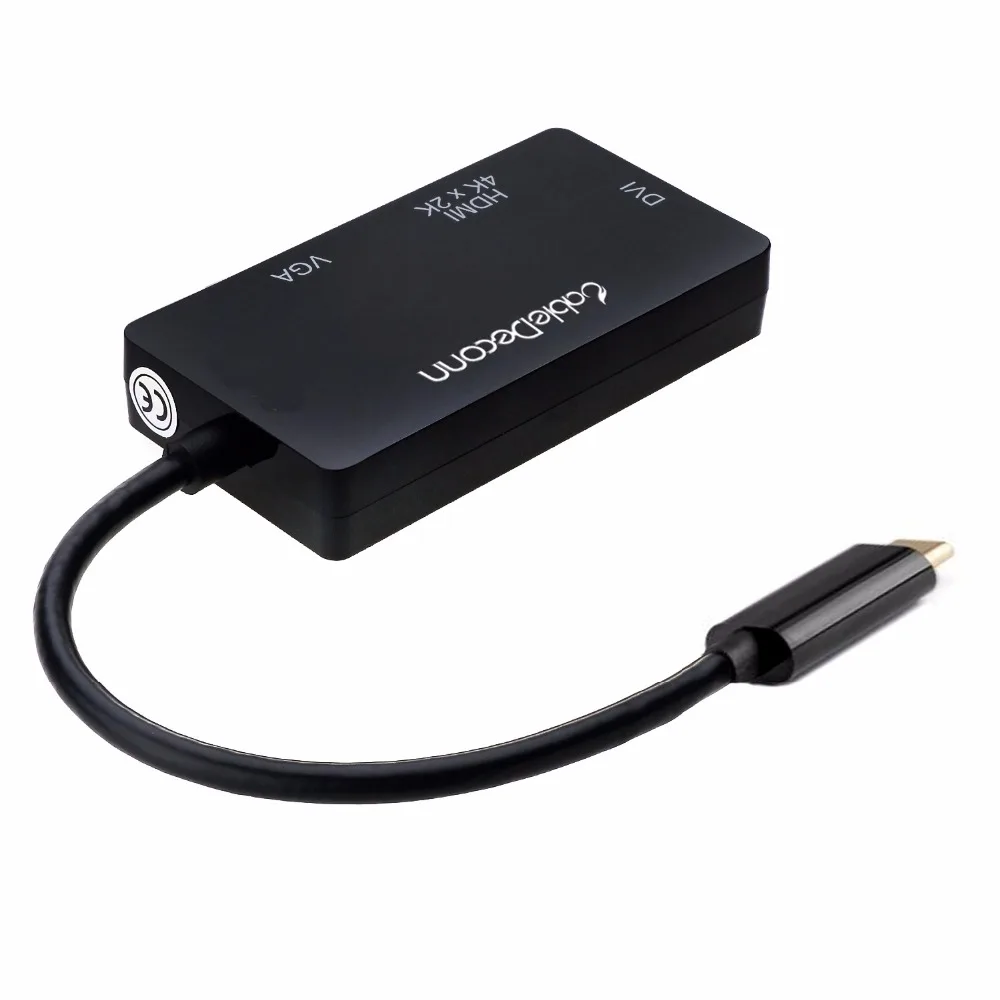 Usb c концентратор usb 3 1 Type к 4k hdmi vga dvi адаптер конвертер USB C многопортовый кабель для