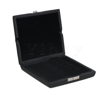 

Yibuy Black English Horn Reed Box Case with Flannel Slot Hold 6pcs Reeds