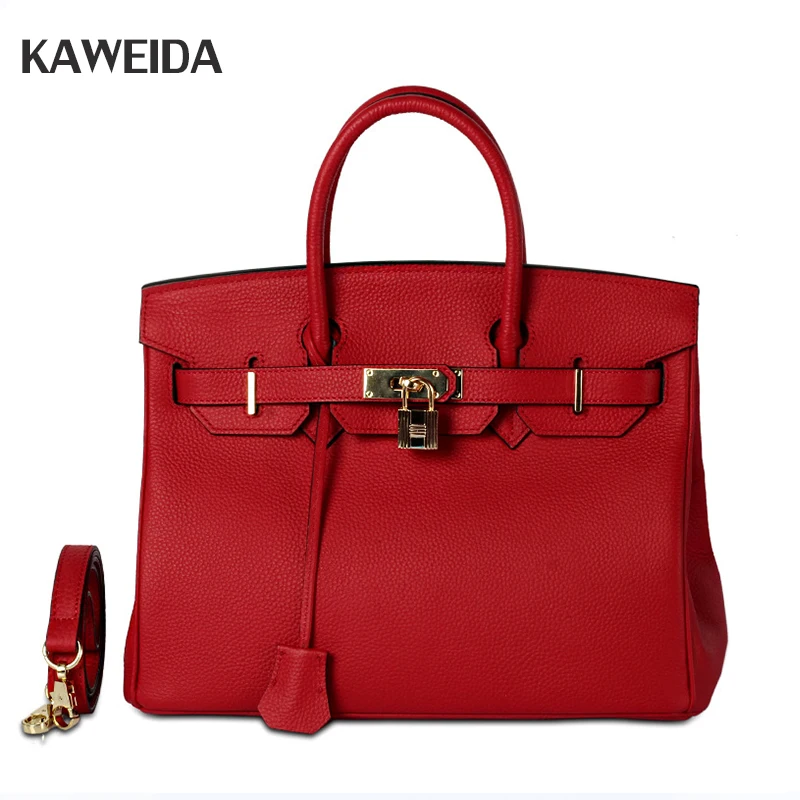 

Hot Sale Lichee Pattern Handbags Lock Tote Shoulder Bags Designer Brand High Quality Women Crossbody Bags 2019