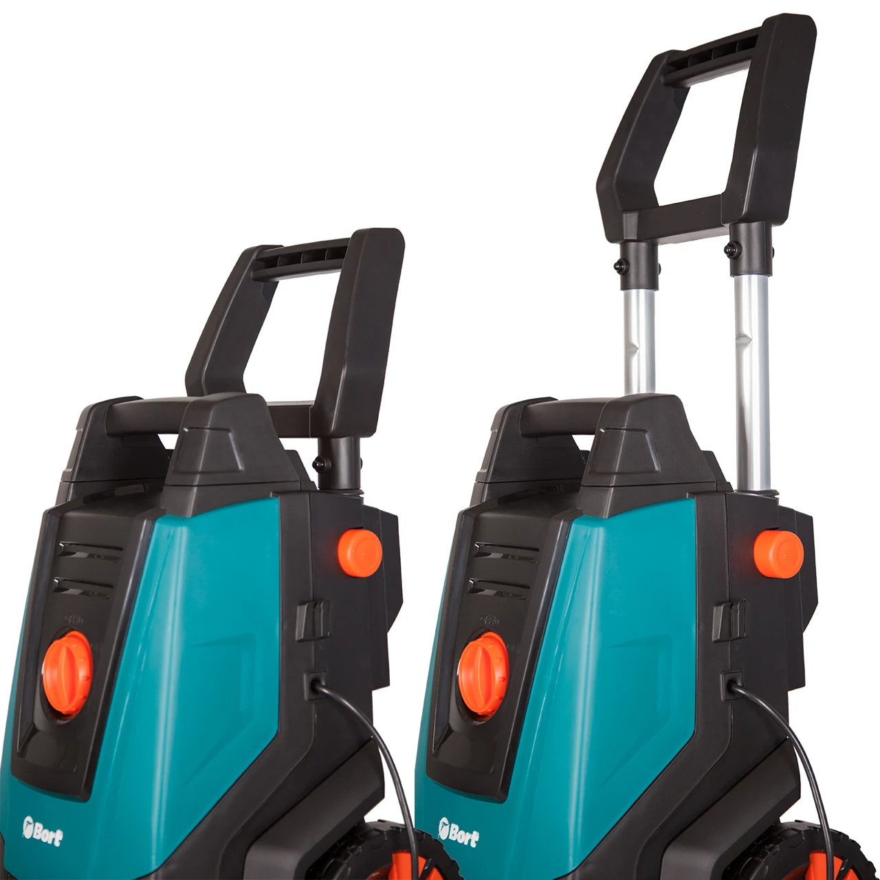 Мойка высокого давления Bort BHR-2100-Pro (Мощность 2000 Вт, производительность 7.5 л/мин, макс.давление 160 бар, автоматическое всасывание, автостоп, длина шнура 5 м, длина шланга 8 м)
