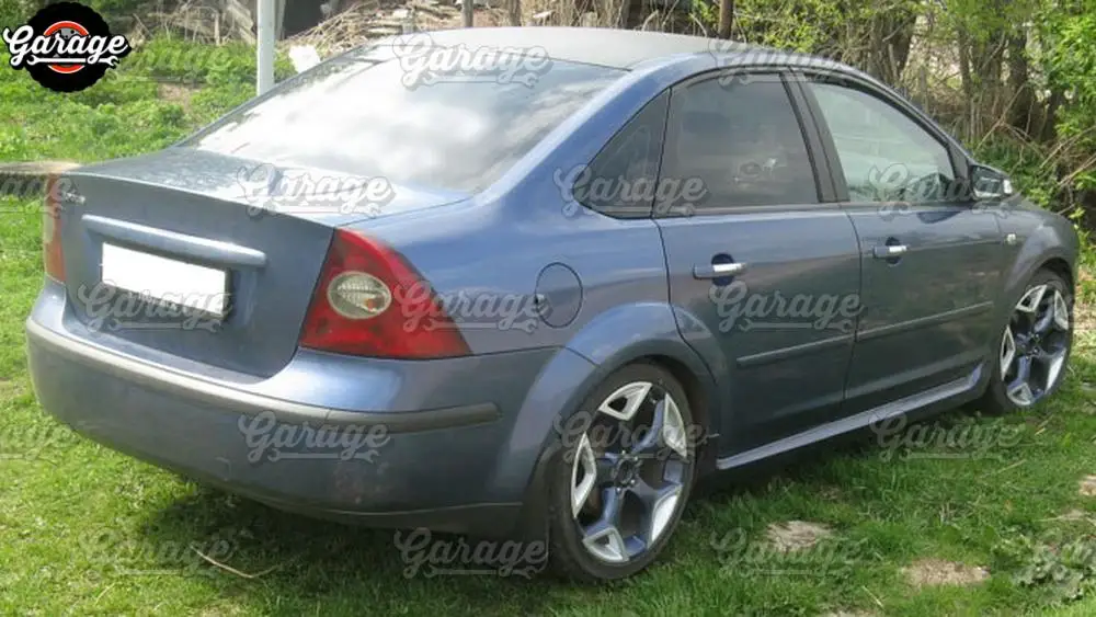 Боковые юбки чехол для Ford Focus 2 2004-2011 дверных порогов ABS пластиковые накладки обвес автомобиля Тюнинг Стайлинг внешний вид 1 комплект/2 шт