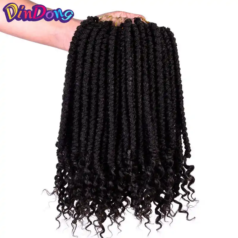 Dindong Spring Senegalese Twist With Curly Ends Dreadlock Braiding