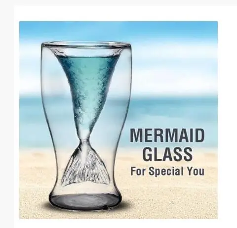

Shopify hot-selling Dropshipping Painted Mermaid Wine Glass