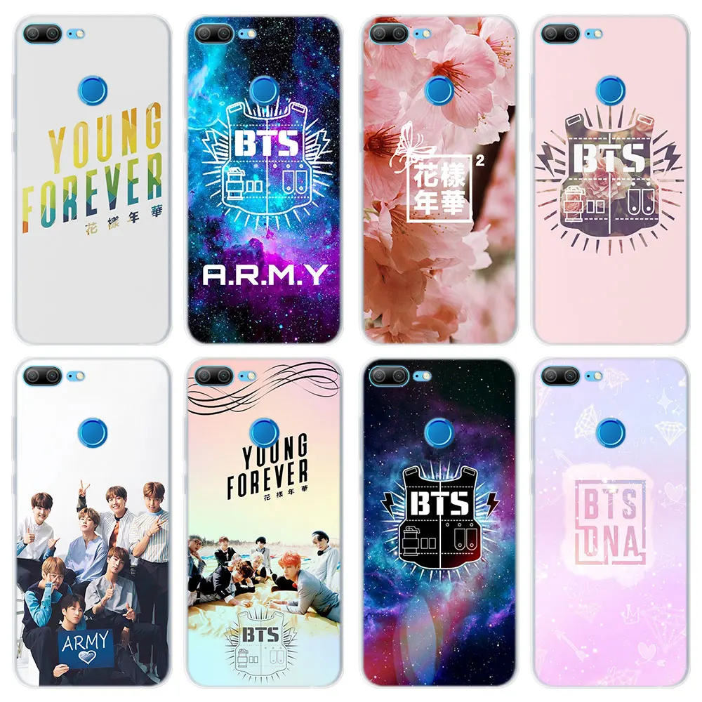

Bangtan Boys BTS yound Pattern Soft TPU Silicone Phone fundas Case for Huawei Honor 8 8 Lite 9 9 Lite 10 6A 6C Pro 6X 7X