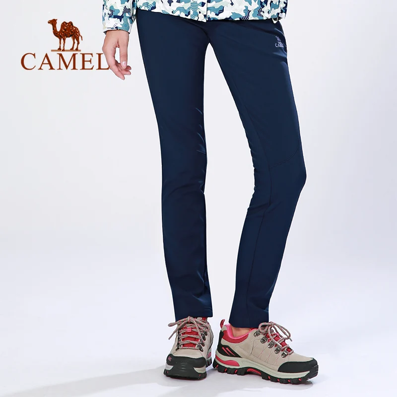 De las mujeres pantalones de senderismo al aire libre Softshell pantalones a prueba de viento impermeable de deporte de otoño invierno escalada táctica Trekking Pantalones