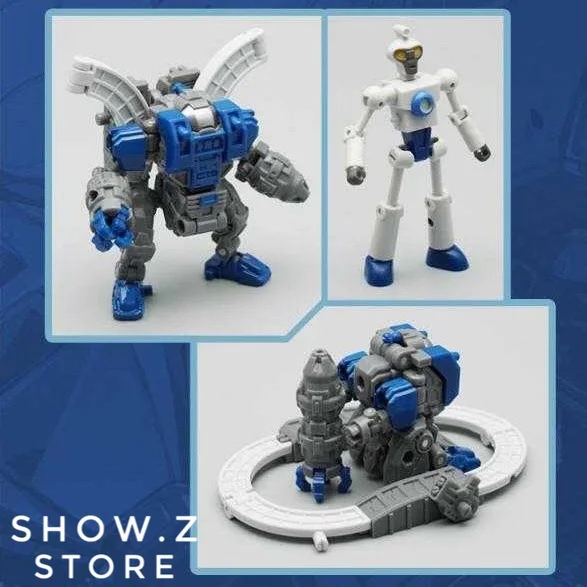 [Show. Z Store] MechFansToys MFT Mech вентиляторы игрушки Mech Soul MS-11I MS11I Mini Sentry & Doc синяя версия трансформация фигурка