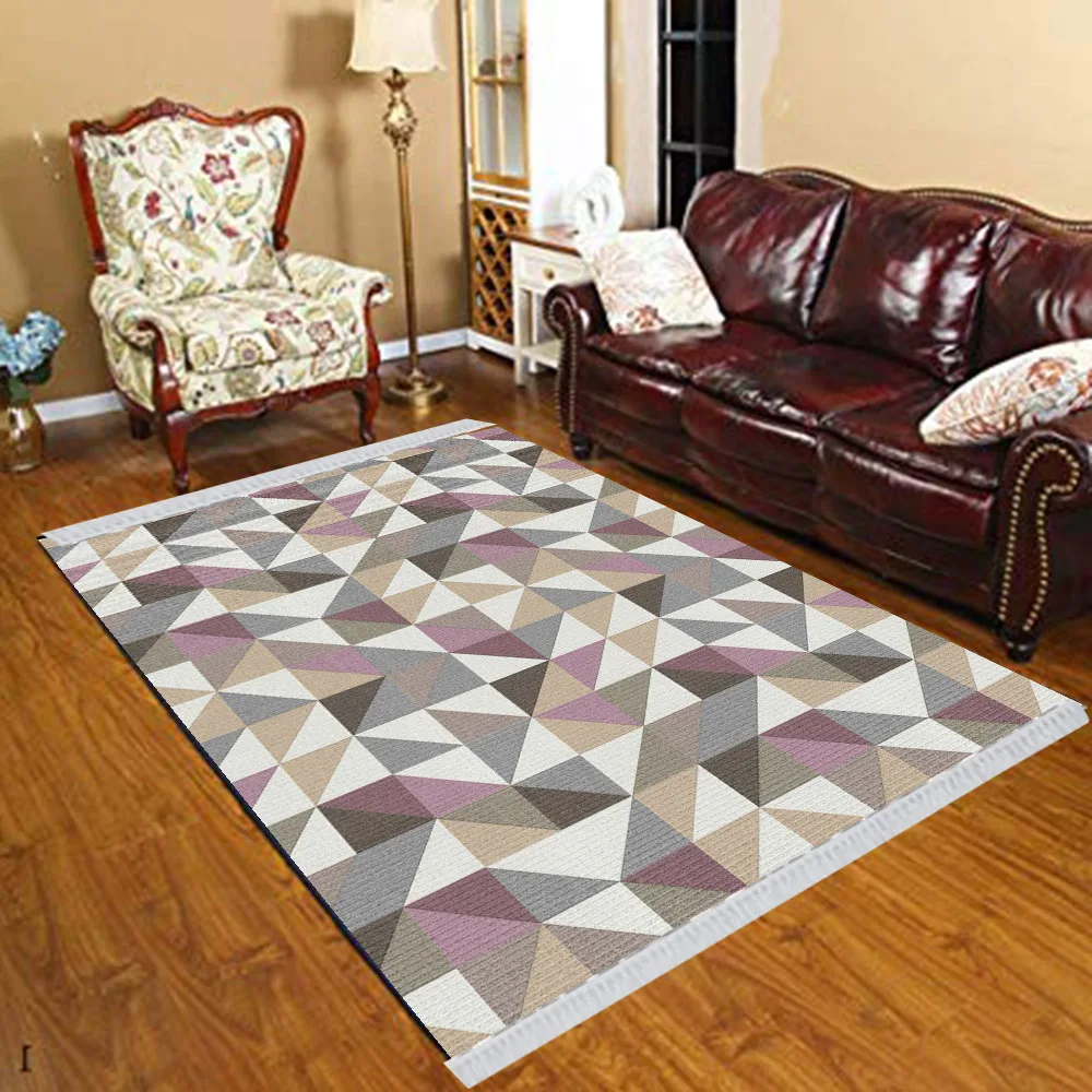 Else Nordec черно-белый ikat скандинавский геометрический 3d принт Противоскользящий килим моющийся декоративный килим Площадь Ковер богемный ковер