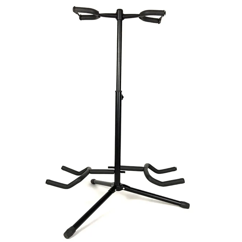  2 in 1 Guitar Stand Music Folding Stand Padded for Acoustic Electric Bass Guitar Studio Hanger