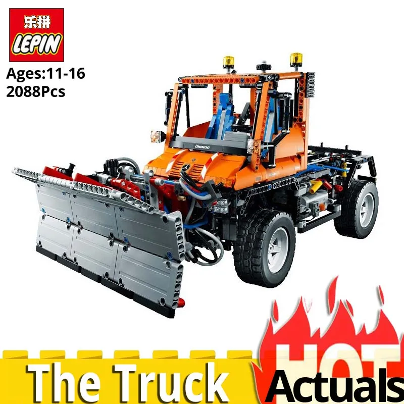 

Lepin Technic 20019 Electric Truck Unimog U400 compatible legoinglys 8110 Car Model set Building Blocks Bricks educational toys