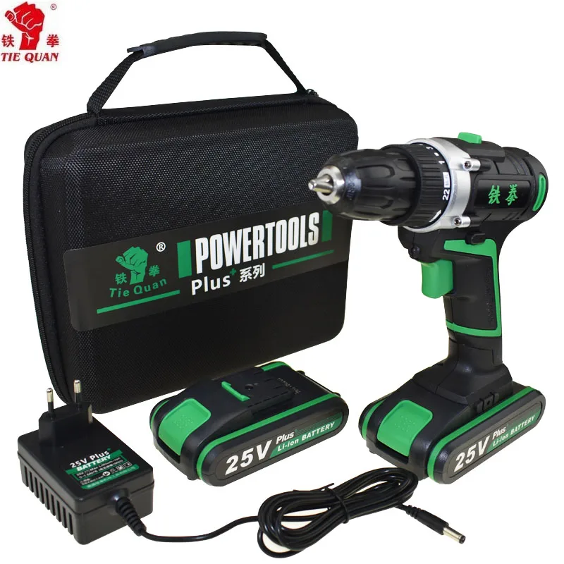 Электроинструменты 25 в электрическая дрель Аккумуляторная отвертка Мини с