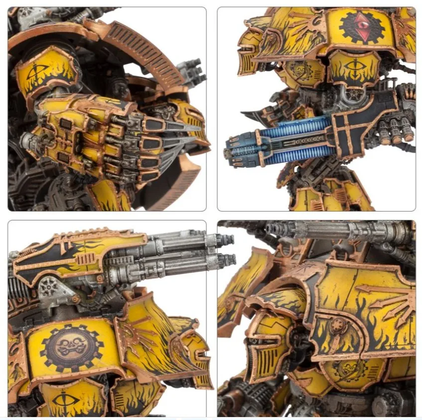 Adeptus Titanicus Warlord Battle Titan с плазменным уничтожителем и когтями силы Бесплатная