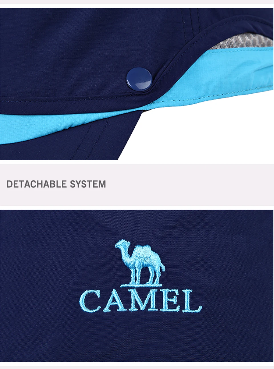 CAMEL унисекс нейлоновая наружная козырьковая шляпа двойной слой Ультралегкая дышащая удобная Кепка для походов кемпинга рыбалки