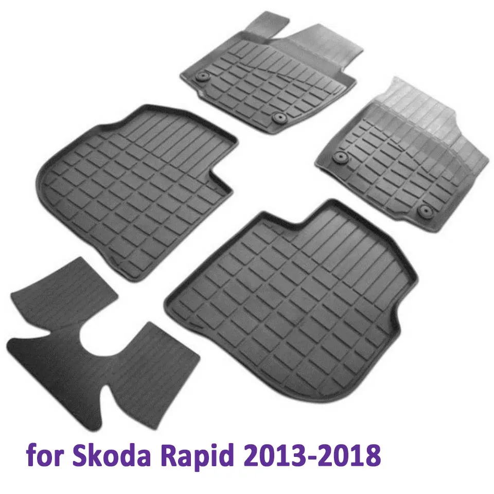 Коврик Шкода Рапид Водительский Резиновый Купить
