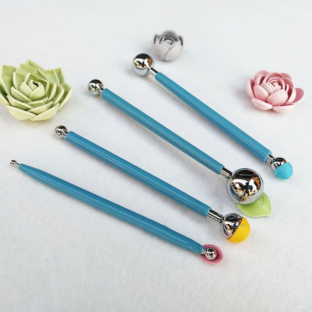 Best Offers Free Shipping(4 pcs/set)Quilling Paper Ball Impression Pen Quilling Paper Specialty Tool DIY Handmade Tool