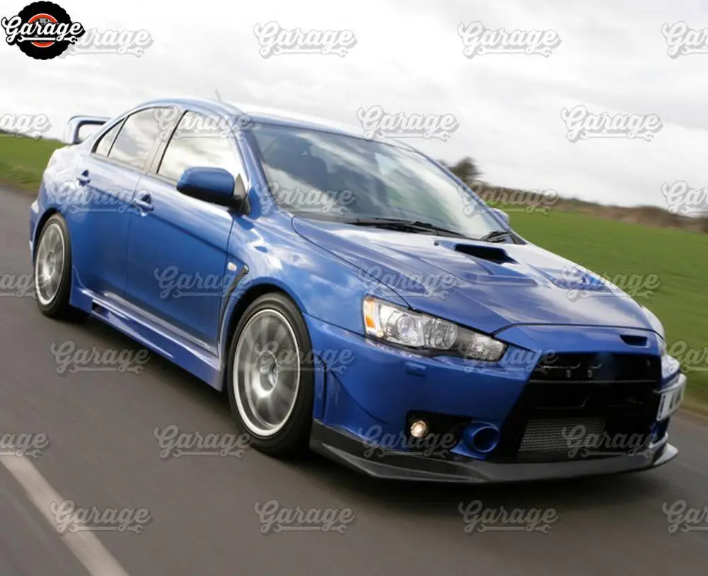 Боковые юбки для Mitsubishi Lancer 10 2008- дверных порогов ABS пластиковые накладки обвес автомобиля Тюнинг Стайлинг внешний вид 1 комплект/2 шт