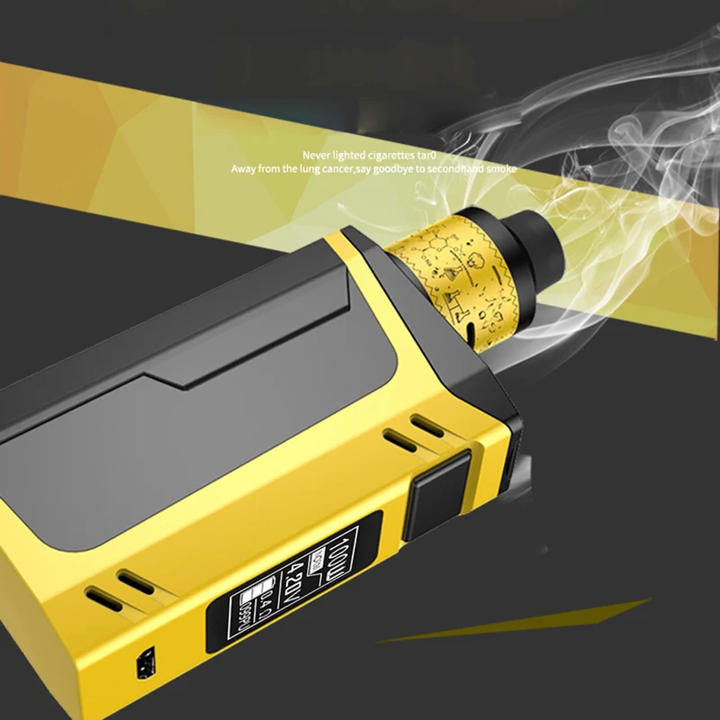 100W TC Elettronica E-Cigarettes 6ml 510 RDTA Atomizer Vaper Shisha Pen Elektronik Nargile Smoke Vape Sigaretta 3000mAh battery