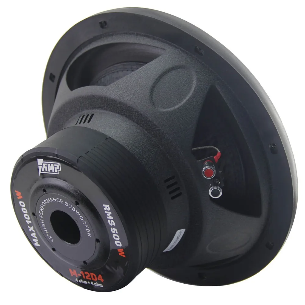 Amplificador M12D4 Universal 12 pulgadas coche Subwoofer Max 1000 W HIFI fuerte bajo Audio automático altavoz Woofer Amplificador M12D4 Universal 12 pulgadas coche Subwoofer Max 1000 W HIFI fuerte bajo Audio automático altavoz Woofer