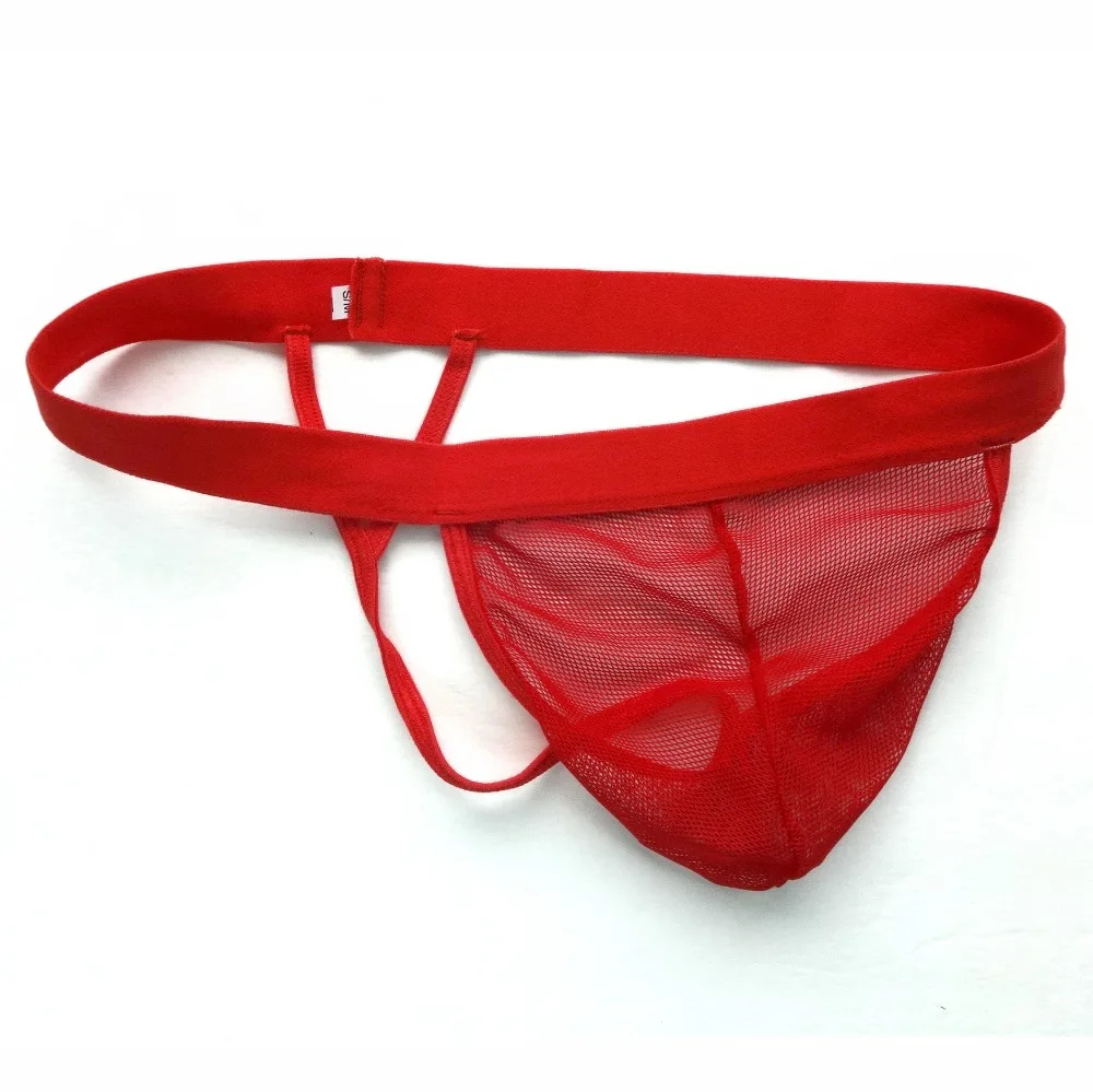 Hot MEN underwear Sexy Thong fishnet C-thru Net G3037 3