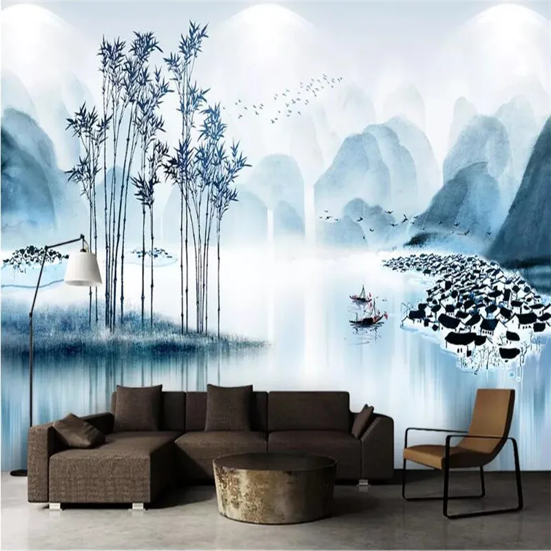 Elegant landscape painting wall background professional production mural factory wholesale wallpaper mural poster photo wall Elegant landscape painting wall background professional production mural factory wholesale wallpaper mural poster photo wall