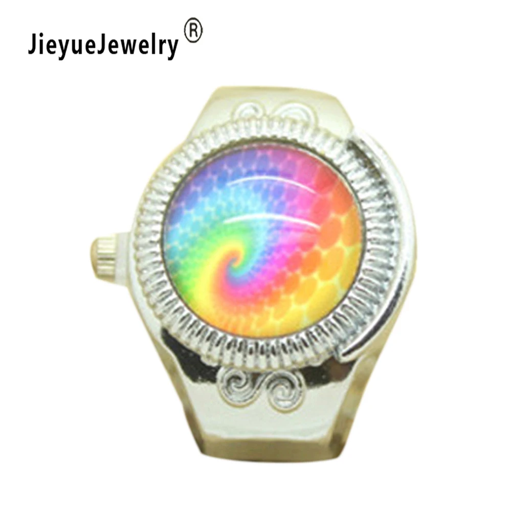 Fashion Stylish Finger Watch Ring style watches Creative Steel Round