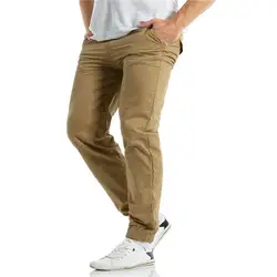 Laamei бренд Для мужчин Штаны Бизнес шаровары, штаны для бега Штаны 2019 мужской мужские брюки для бега одноцветное Цвет Штаны пот Штаны M-2XL