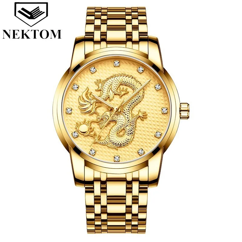 

NEKTOM 2019 luxury brand fashion quartz watch luxury creative waterproof casual men's watch Relogio Masculino