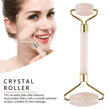 

Dropship Double Heads Jade Face Roller Face Massager for Slimming Lifting Anti Wrinkle Anti Cellulite Jade Roller Beauty Tools