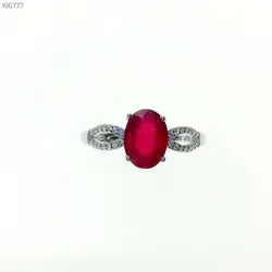 KJJEAXCMY бутик ювелирных изделий 925 с инкрустацией, из чистого серебра натуральный рубин женские Роскошные кольцо Поддержка обнаружения