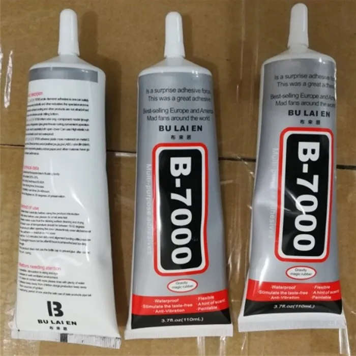 Tela do Telefone de Vidro Cola Líquida Multiuso Adesivo Jóias Artesanato Cristal Strass Faça Você Mesmo Fix Prego Gel B7000-110ml 12 Pçs 9 B7000-110ML cola 12 pçs cola líquida multiuso
