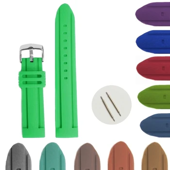 

22mm Top Aqua Color Silicone Jelly Rubber Ladies Watch Band Straps WB1072R22JB