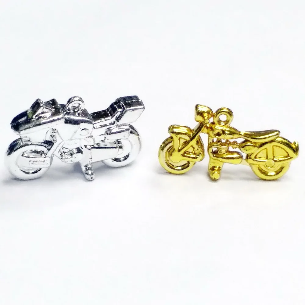 

10 piece Vintage Plastic motorcycle scooter Pendant Charms for Retro Necklace Fashion Jewellery Chain clip Bead cake Decorations