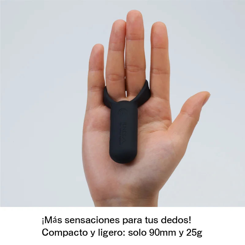  TENGA Smart Vibe Ring Negro Vibrador Anillo para Pareja Silicona Impermeable Sumergible Portátil Li