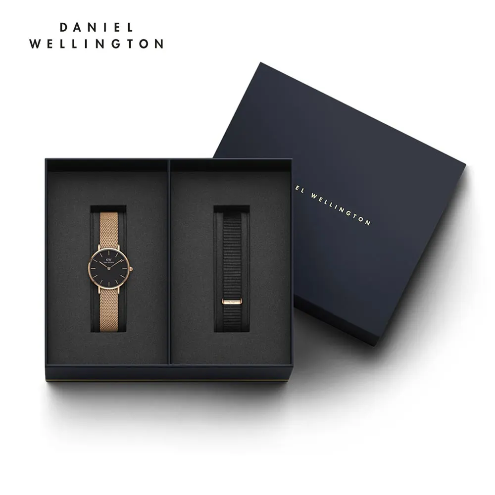 Наручные часы Daniel Wellington Classic Petite Melrose 28 мм + часовой ремешок Cornwall для часов |