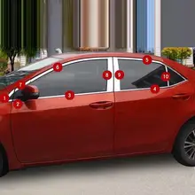 

Window exterior Excent automovil automobile decoration sticker strip car styling trim parts accessories 16 FOR Toyota Levin